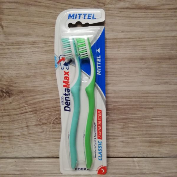 Зубна щітка Elkos Mittel (2 шт.) середньої жорсткості