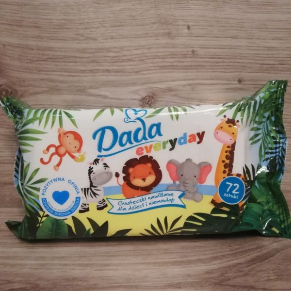 Дитячі вологі серветки Dada (Дада) everyday 72 шт.