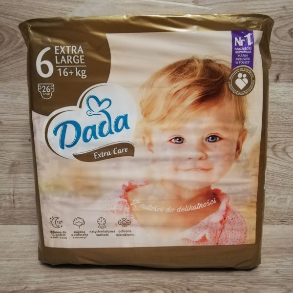 Підгузки Dada Extra Care 6 Extra Large (16+ кг), 26 шт. Підгузки Dada Extra Care 6 Extra Large (16+ кг), 26 шт.
