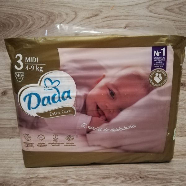 Підгузки Dada Extra Care 3 Midi (4-9 кг), 40 шт. Підгузки Dada Extra Care 3 Midi (4-9 кг), 40 шт.
