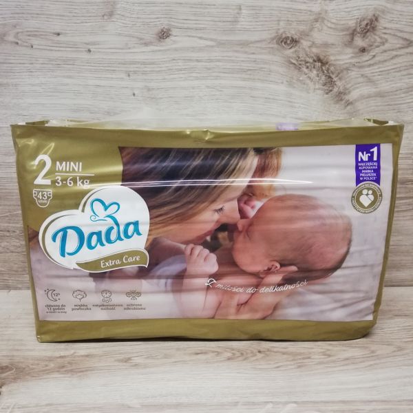 Підгузки Dada Extra Care 2 Mini (3-6 кг), 43 шт. Підгузки Dada Extra Care 2 Mini (3-6 кг), 43 шт.