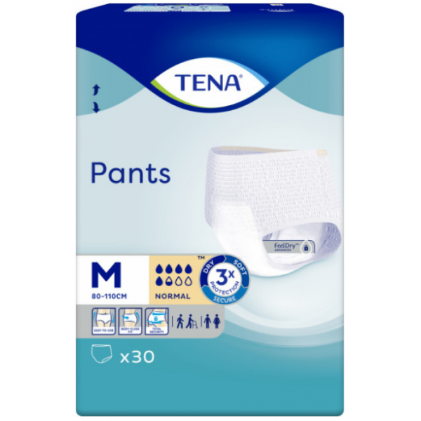 Підгузки-трусики для дорослих Tena Pants розмір M, 30 шт. Підгузки-трусики для дорослих Tena Pants розмір M, 30 шт.