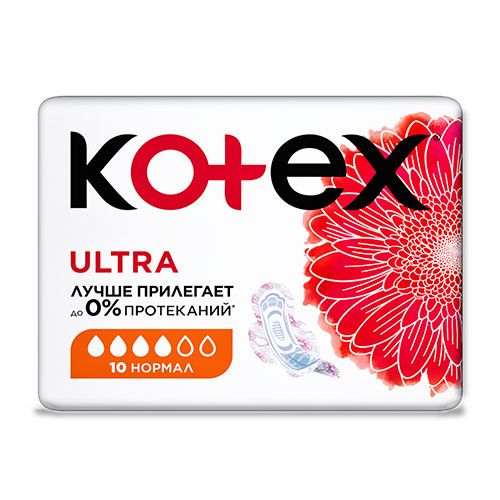 ПРОКЛАДКИ УЛЬТРАТОВАНІ `KOTEX` ULTRA НОРМАЛ 10 ШТ