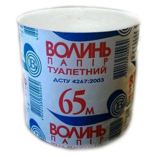 Туалетний папір Волінь, 65 м