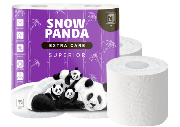 Туалетний папір Snow Panda superior чотиришаровий 4 шт.