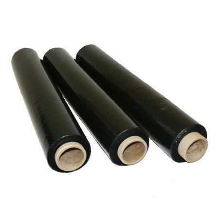 Стретч-плівка чорна 20 мкм х 500 мм х 2.2 кг, дуже міцний.