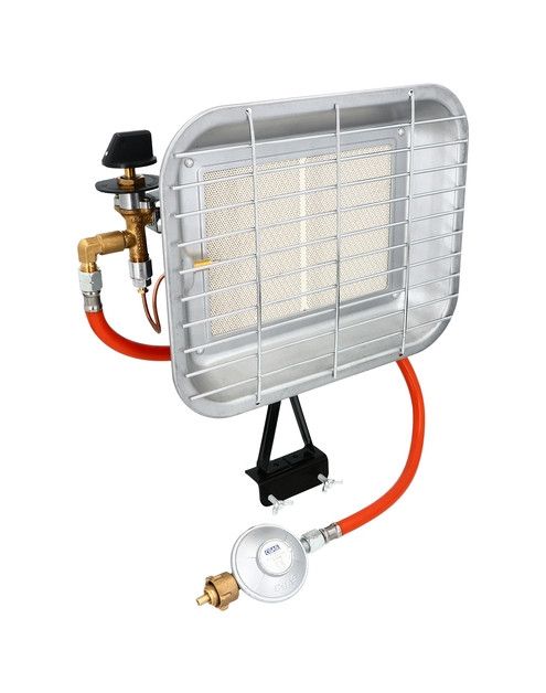 Газовий обігрівач на балон 4,6 кВт з редуктором і шлангом NERGIS