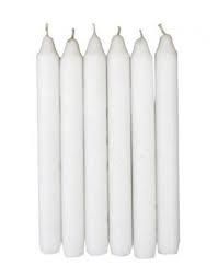 Свічки столові білі 18 см (1 шт.)