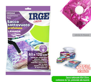 ВАКУУМНИЙ МІШОК 80x120CM. АРОМАТНА ЛАВАНДА IRGE