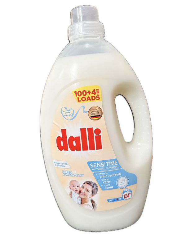 Гель для прання гіпоалергенний Dalli Sensitiv superkonzentrat, 3,65 л. (104 стирки)