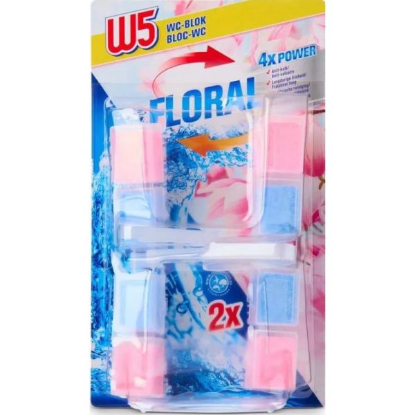 Підвісний блок для туалету W5 Floral 2*48г Підвісний блок для туалету W5 Floral 2*48г