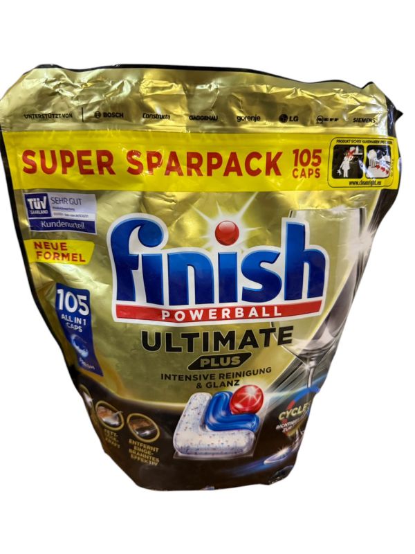 Таблетки для посудомийної машини FINISH ULTIMATE PLUS Allin1 105 штук