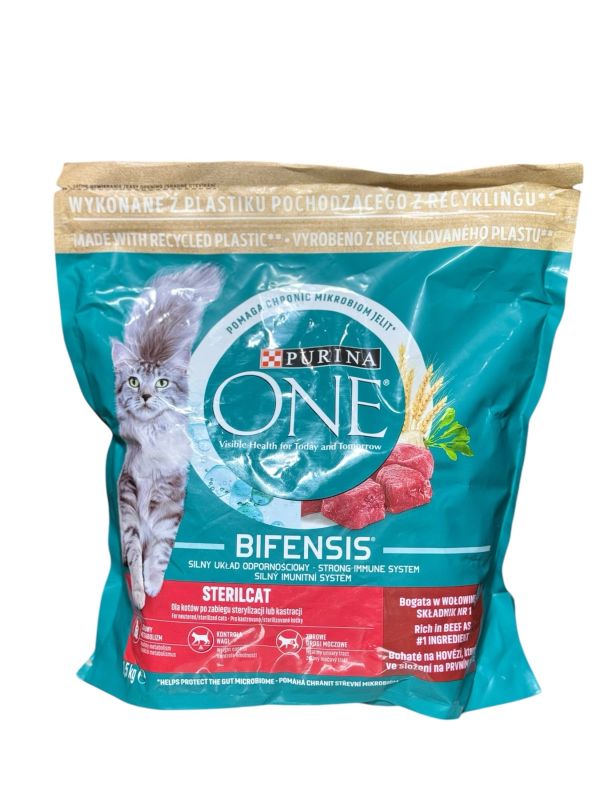 Сухий корм Purina ONE , яловичина, для стерилізованих котів, 1,5 кг