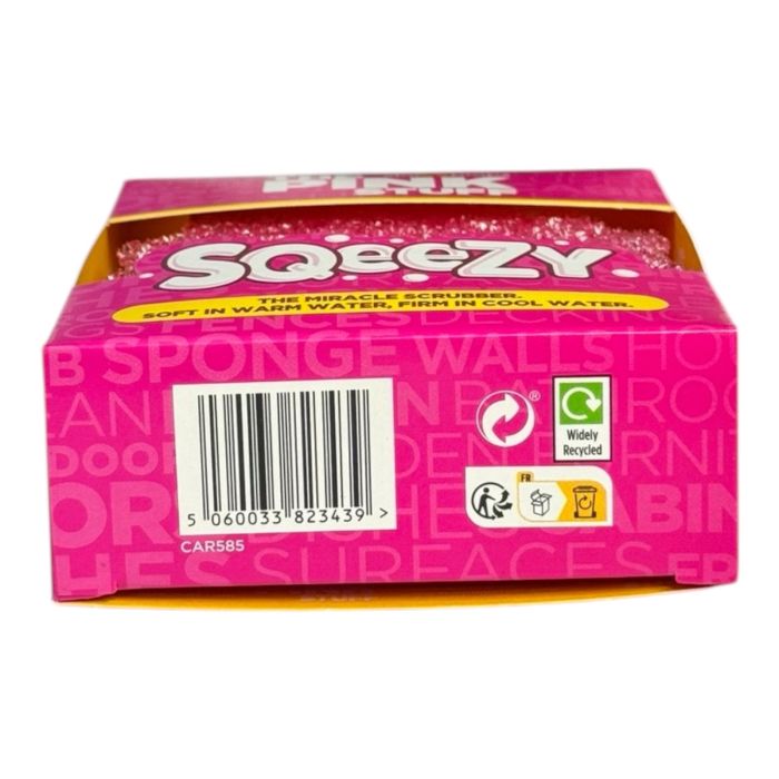 Губка для прибирання універсальна скрубер The Pink Stuff Sqeezy Miracle Scrubber 1 шт