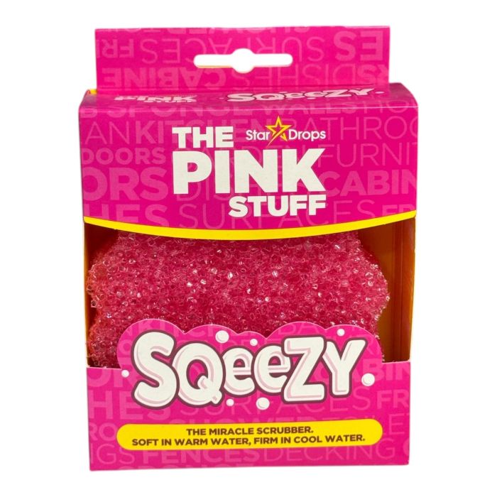 Губка для прибирання універсальна скрубер The Pink Stuff Sqeezy Miracle Scrubber 1 шт