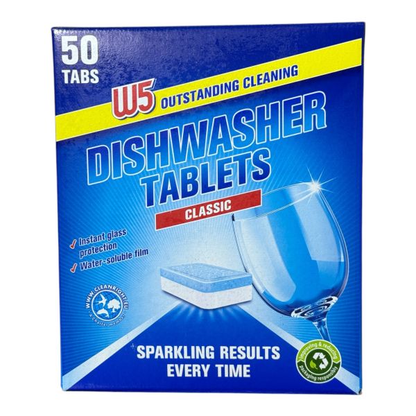 Таблетки для миття посуду в посудомийній машині ПММ W 5 classic 50 шт