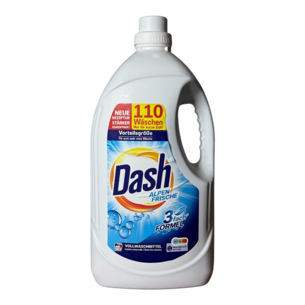 Гель для прання Dash універсальний Alpen Frische Universal, з ароматом свіжість Альп, 110 прань, 4,95 L