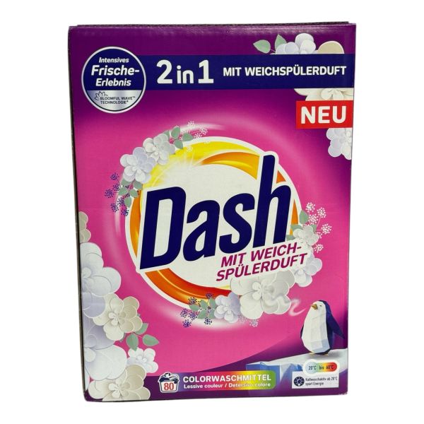 Пральний порошок Dash 2in1 Colorwaschmittel 4.8 кг 80 циклів прання Пральний порошок Dash 2in1 Colorwaschmittel 4.8 кг 80 циклів прання