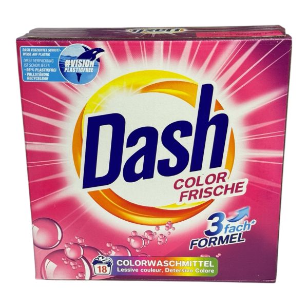 Dash сипучий порошок для прання кольорових речей Color Frische, 18 WA - 1,17 kg Dash сипучий порошок для прання кольорових речей Color Frische, 18 WA - 1,17 kg
