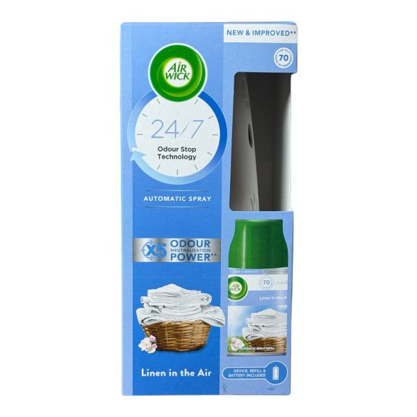 Автоматичний аерозольний освіжувач повітря Air Wick Свіжість Білизни 250 ml