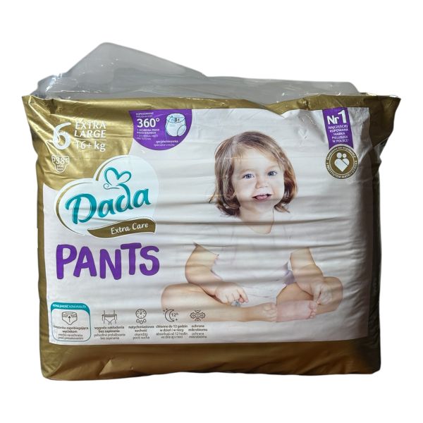 Підгузки-Трусики Dada Extra Care 6 (16+Кг) 38 Шт Підгузки-Трусики Dada Extra Care 6 (16+Кг) 38 Шт
