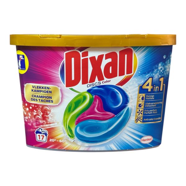 Капсули для прання Dixan discs color 4in1,17 шт