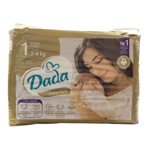 Підгузки Dada Extra Care 1 Newborn (2-5 кг), 23 шт Підгузки Dada Extra Care 1 Newborn (2-5 кг), 23 шт