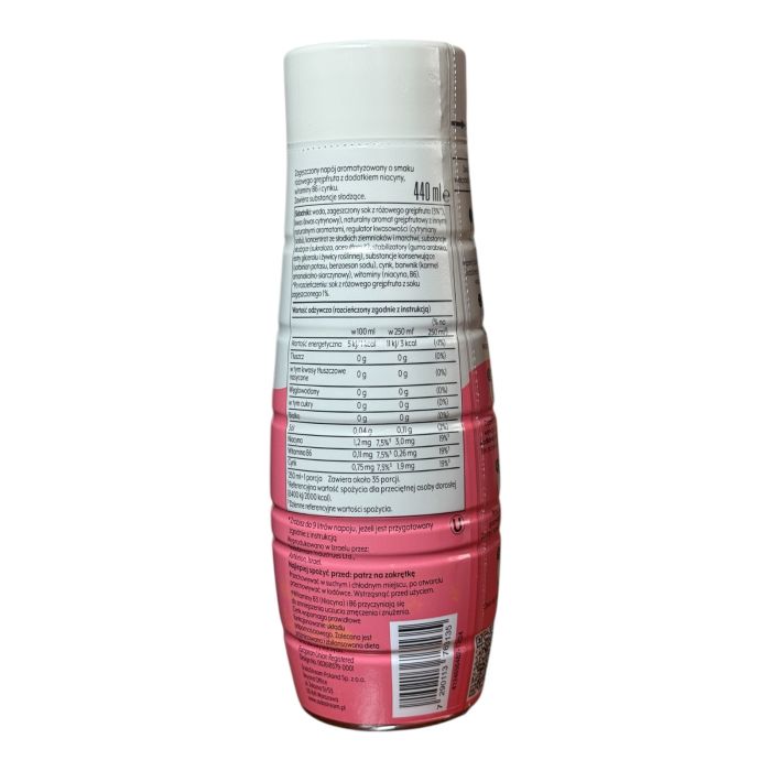 Сироп sodasteam rozowy grejpfrut bez cukru 440ml