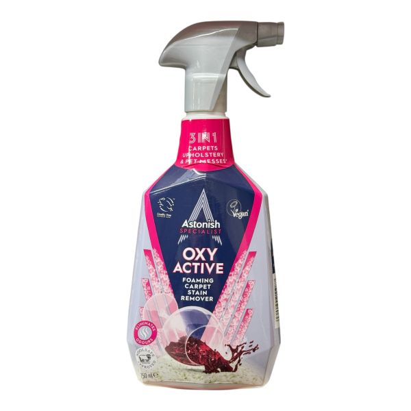 ASTONISH спеціальний плямовивідник для килимів та текстильних поверхонь 750ML