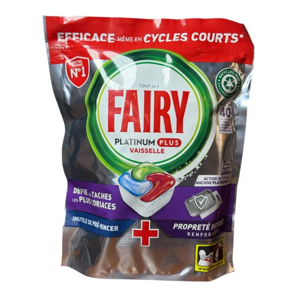 Капсули для посудомийних машин Fairy Platinum Plus Все-в-1 40 шт