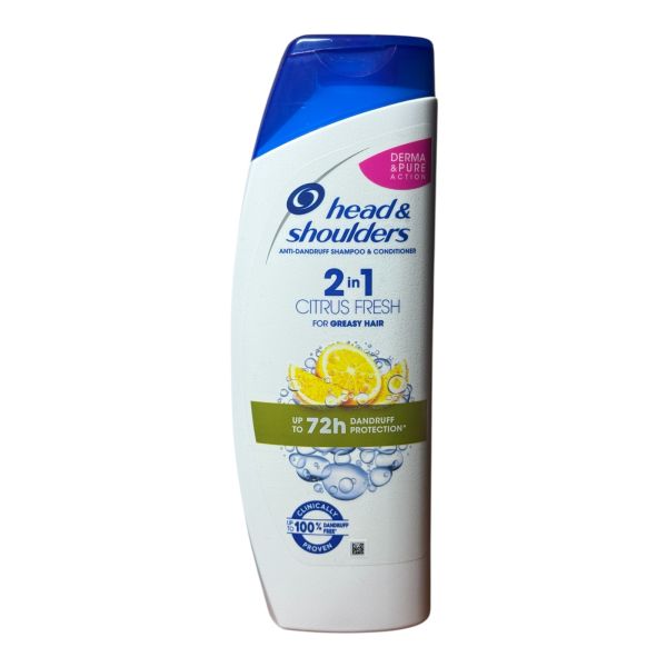 Шампунь + кондиціонер head & shoulders CITRUS FRESH 2in1 ( проти лупи) 400 мл