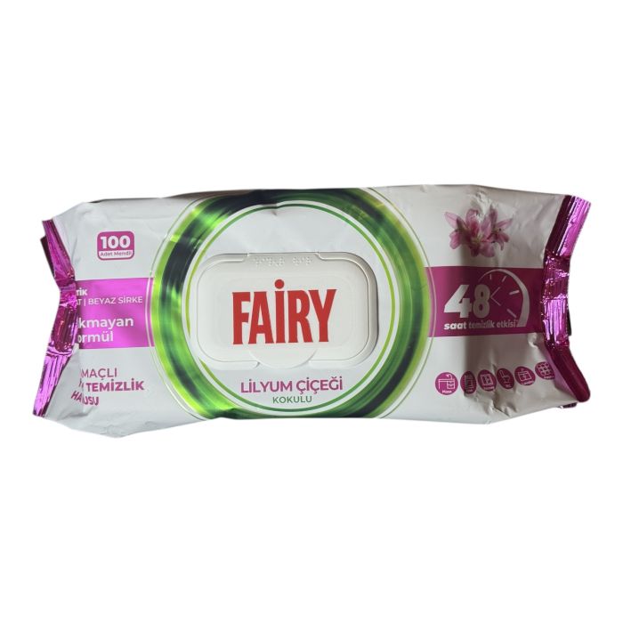 Вологі серветки для прибирання Fairy Lilyum Cicieg, 100 шт
