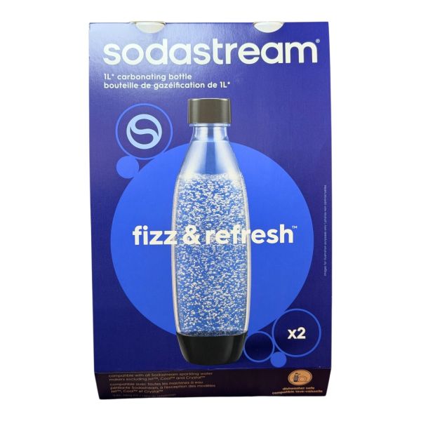 ПЛЯШКИ ДЛЯ ВОДИ SODASTREAM FUSE 1Л - БІЛІ ДВІ Бутилки