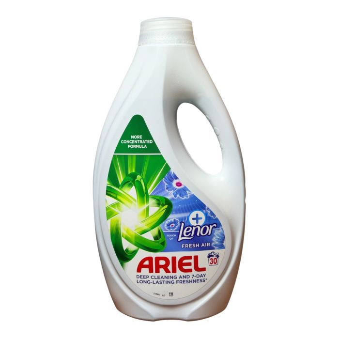 Рідкий пральний порошок Ariel  Lenor Fresh AIR,30 прань,1350 мл