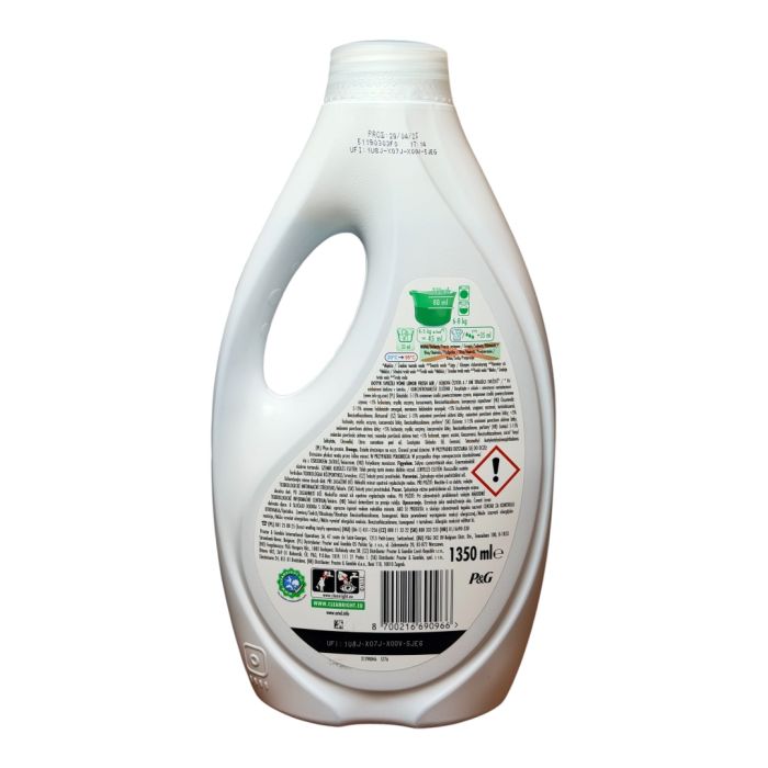 Рідкий пральний порошок Ariel  Lenor Fresh AIR,30 прань,1350 мл