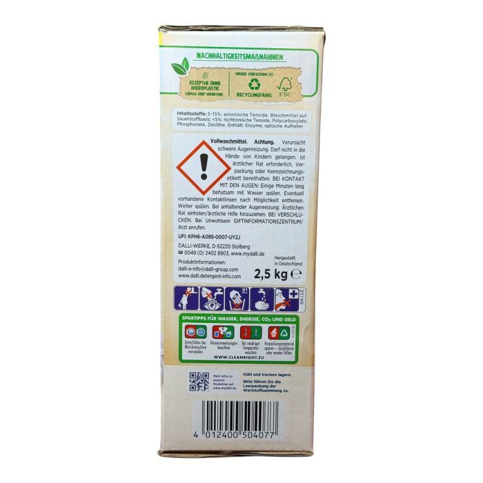 Пральний порошок для дитячих речей Dalli Sensitiv 3.12 кг 48 циклів прання