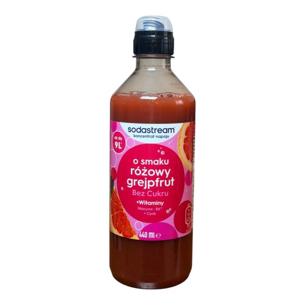 NEW!!!Сироп sodasteam rozowy grejpfrut bez cukru 440ml
