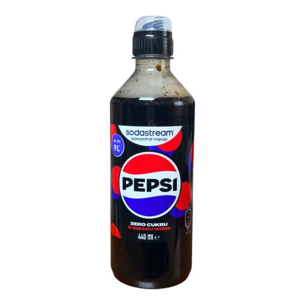 NEW!!!Сироп sodasteam PEPSI ZERO CUKRU cherry 440ml