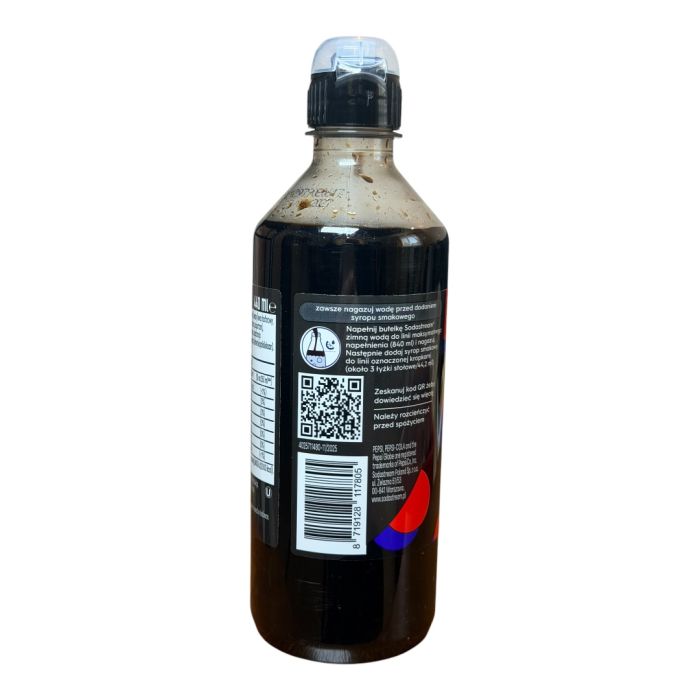 NEW!!!Сироп sodasteam PEPSI ZERO CUKRU cherry 440ml