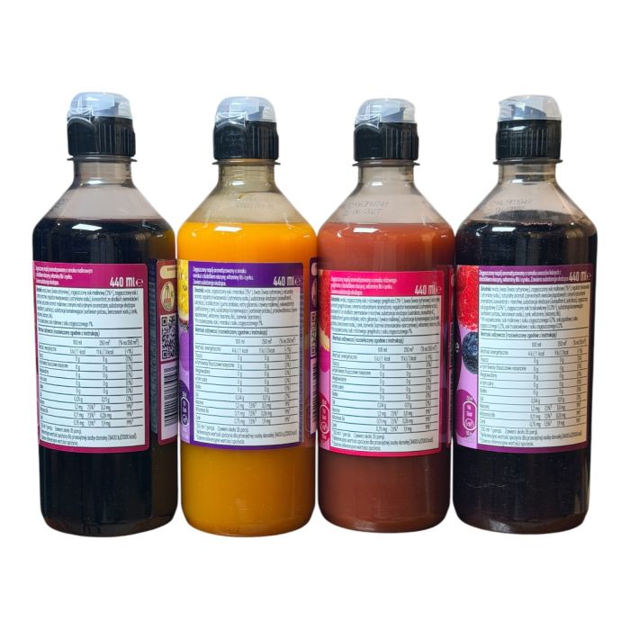 Набір фруктових сиропів Sodastream 4 штуки Malina, marakuja, grejpfrut,owoce lesne 440ml*4